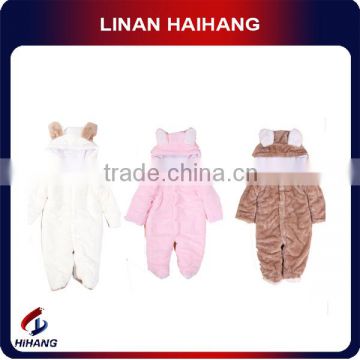 China hot sale best manufacturer Animal-shaped polar fleece baby romper