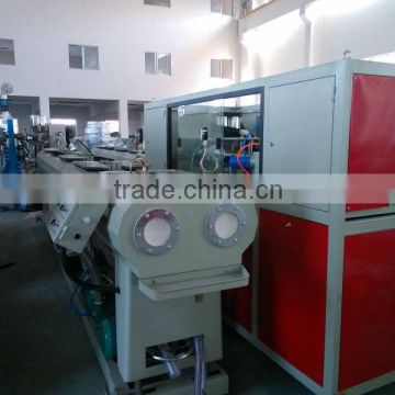 pvc double pipe extruder machine/double pipe extruding line