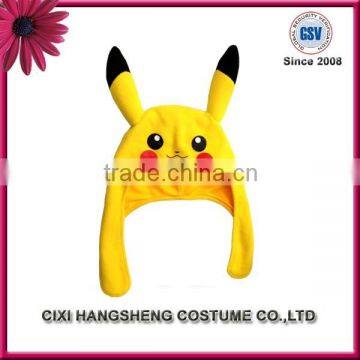 Yellow Pikachu head hood Halloween Costumes For Adult