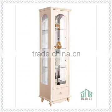 Antique design wood wine cooler cabinet HB-H0501# wine glass display cabinet wine cabinet