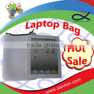 Waterproof neoprene laptop bag with zipper
