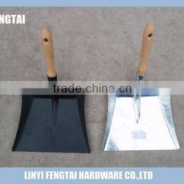 Samll Wooden Handle Coal Shovel Steel Metal Dustpan