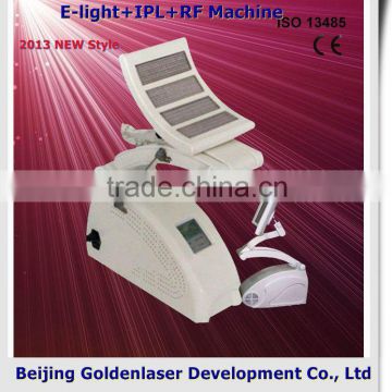 www.golden-laser.org/2013 New style E-light+IPL+RF machine portable radio wave hair removal