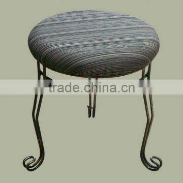 quality padded upholstered classical durable fabric footstool