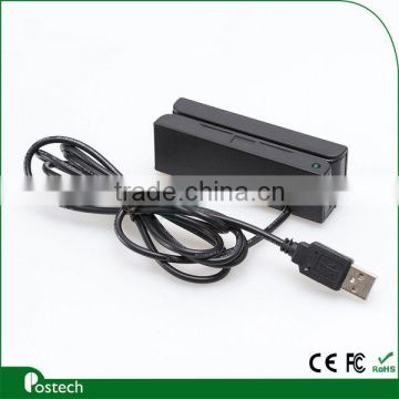USB Mini MSR100 Plastic Card Magnetic card reader, Magnetic Swipe card reader for Hospital payment, Access control system