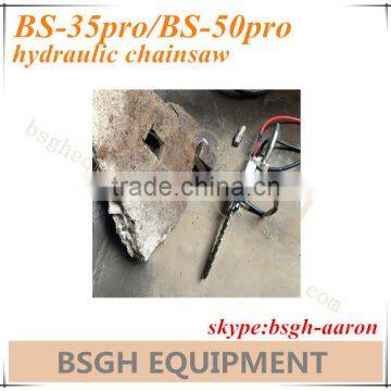 BS-35pro hydraulic chainsaw,diamond chain cutting saw,chainsaw for cutting rock