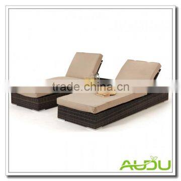 Audu Detroit Patio Outdoor Wicker Lounger