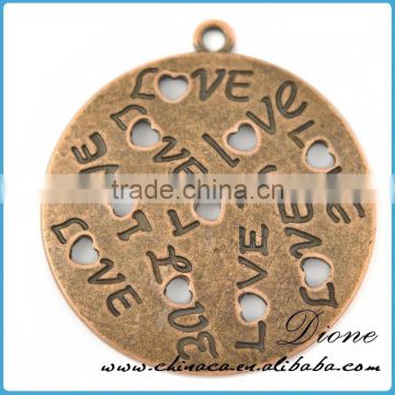 china wholesale name tag necklace metal pendants