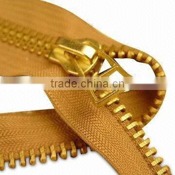 5# Golden Brass zipper C/E Auto Lock slider