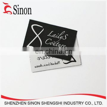 High definition number woven size labels for shoes and apparel