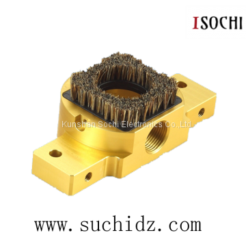 Yellow Pressure Foot Cup with Brush Machine Spindle Parts for PCB BTF Machine
