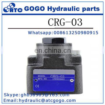 CRG Series Right Angle Check Valves high pressure adjustable manual control check valve