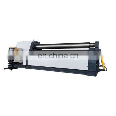 W12-8x3000  competitive price cnc control sheet hydraulic 4 roller plate rolling machine