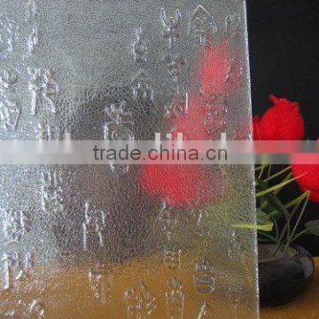 Figured glass sheet with high qulity&reasonable price/Embossed glass