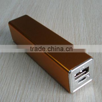Candy color Rectangle mobile charger battery with 2000-2800mAh for smartphone, PB002