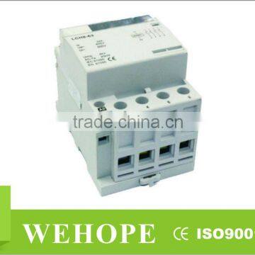 household AC contactor 400V 63A 4P guide rail type ac contactor