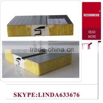 factory CE&ISO approved Fire Proof Glasswool Acoustic Light Weight Solar Sandwich Panel