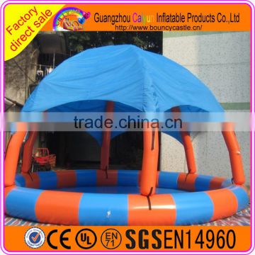 Factory Custom Design Inflatable Pool with Roof Cover