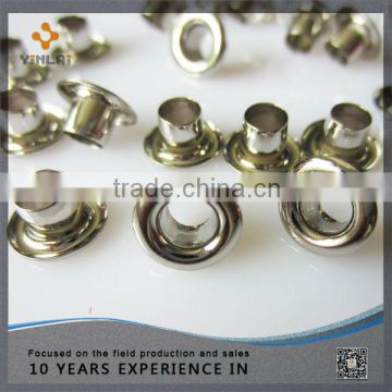 Nickel shoe eyelets for shoes