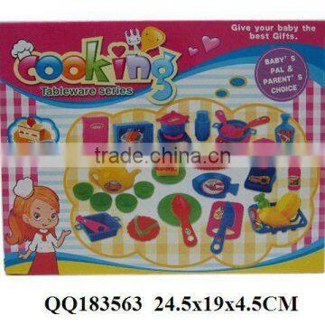 Cooking play set, plastic kitchen set toy, funny toy for kid