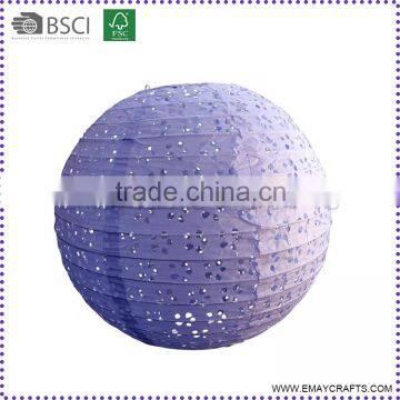 Cheap purple color paper lantern for party decoration