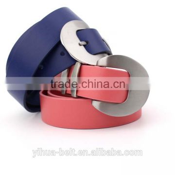 factory hot sales cheapest simple flat pu belt for woman