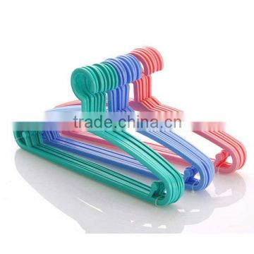 Colorful plastic colthes hanger, 2015 new plastic hanger, chinese factory price cheap plastic hager
