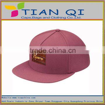trend leading 5 panel wine red good quality 100% cotton wholesale custom hats