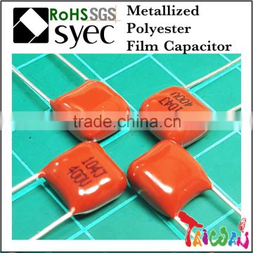 Capacitor Manufacturer MEF 123J 250V Metallized Polyester Film Capacitor