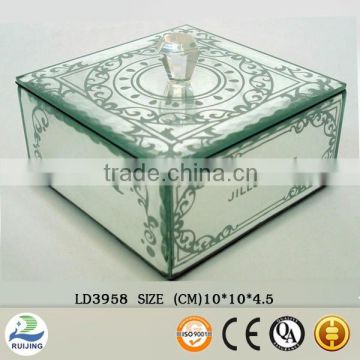 Ruijing modern style glass jewelry box for sale
