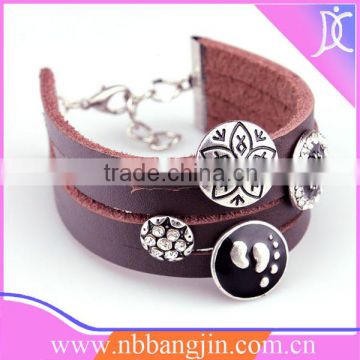 2013 New Leather Bracelet,Acessories for woman,Costume jewelry