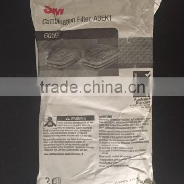 3M 6059 Cartridge filter Respiratory Protection using with 3m mask