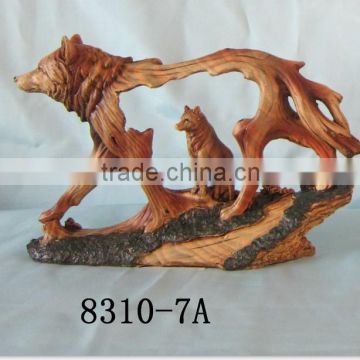 Polyresin animal figurines of Dog for home decoration