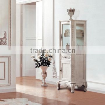 White Antique Floor Standing Wooden Side Vanity