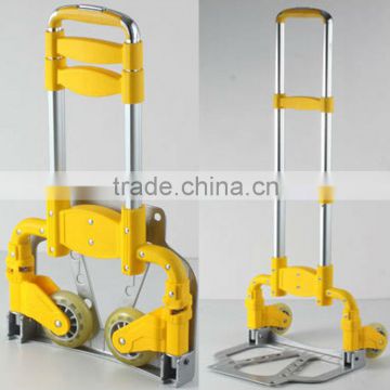 Aluminum folding luggage cart,iron foldable trolley