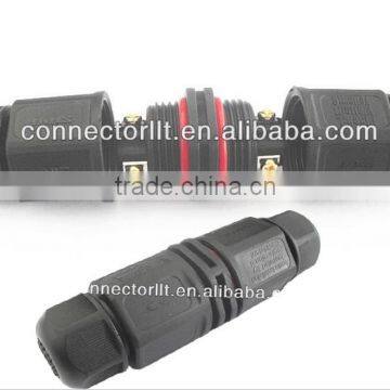 3 poles screw locking wire connector waterproof connector