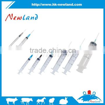 Disposable with or without needle veterinary syringe