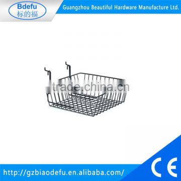 Wholesale china merchandise drawer slide wire baskets rectangular storage basket for slatwall