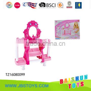 Girls dresser toys make-up set with light and music tz16080099
