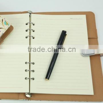 Magnetic USB Lock Filler Paper Notebook with Pen