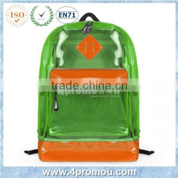 2015 Transparent PVC backpack for beach