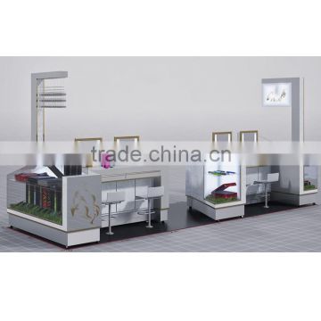 High end kiosk for cosmetic counter with low price