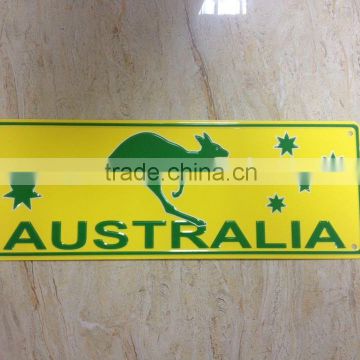 kangaroo decor license plate