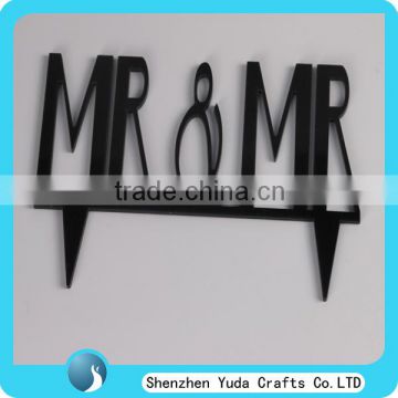 Acrylic Wedding Cake Topper MR & MRS Bride & Groom Party Favors Decoration