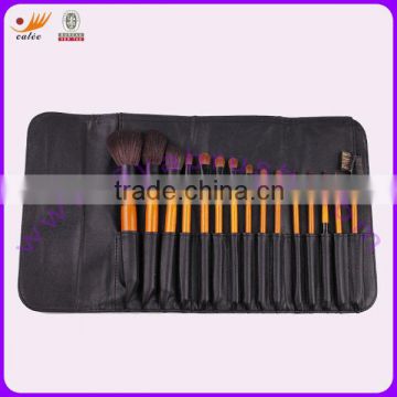 Make-up Brushes Set with Natural Hair and Wooden Handle