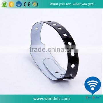 New Product 2016 PVC Material Disposable RFID Wristband