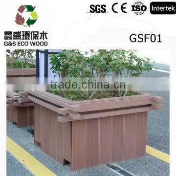 Weather resistant WPC wood plastic composite plant box, flower box, WPC box