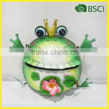 YS14941 the frog metal handicraft mailbox for home decoration