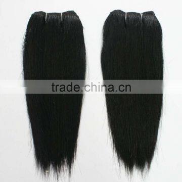 silky straight wave machine made remy human hair weft