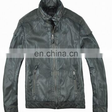 2015 Latest Fashion Hotsale Spring Handsome PU Leather Jacket for Men